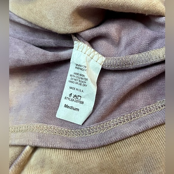 Carole Christian Dress Tie Dye Midi Side Pockets Size M Stretchy Boho Hippie - Picture 11 of 11